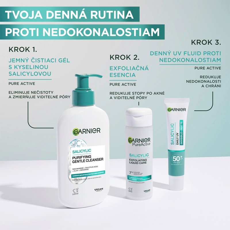 Pure Active BHA + Niacínamid UV fluid proti nedokonalostiam SPF 50+ - 7